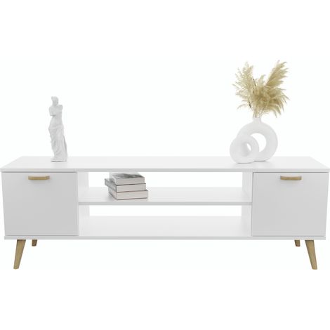 RTV Focus blanco 155 cm - Escandinavo (1/5)