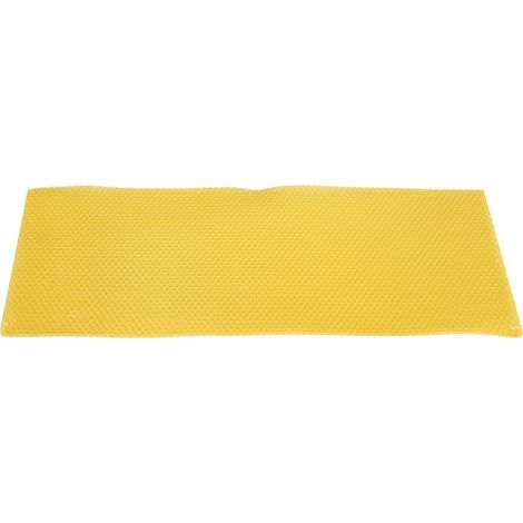 Láminas de cera estampada para colmenas [30 láminas hechas de cera de abeja 100% natural] Dimensiones: 195 x 415 mm