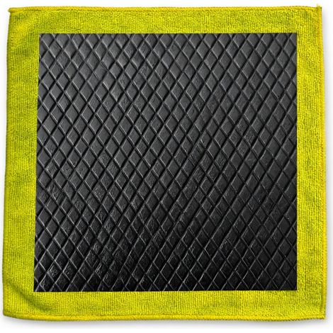 Chiffon d'argile à losanges jaune (1/5)