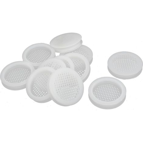 Möbel schrank kunststoff runde perforierte mesh lüftungsöffnungen lüfter belüftung 10mm 10 pcs (1/4)