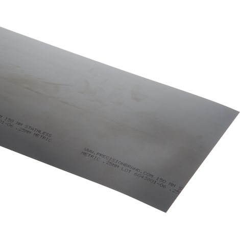 Cale en acier, 1.25m x 150mm x 0.25mm ( Prix pour 1 )