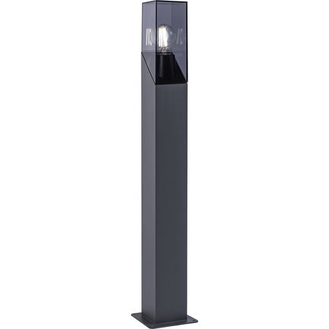 Baliza Exterior IP54 LED 15W Gris Urbano E27 para Jardín, Camino, Entrada
