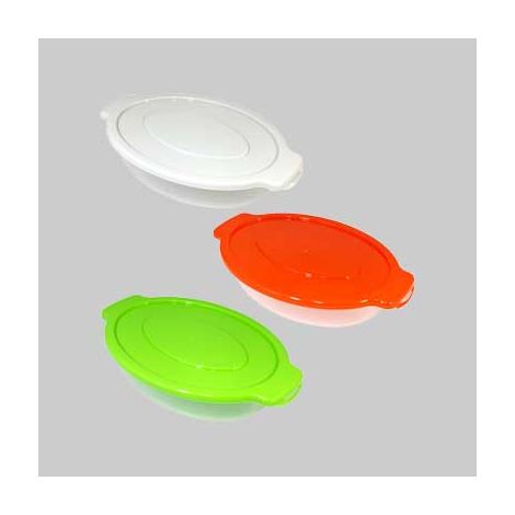 Kit contenitori ovali big 1,15 lt - 22x16 cm - confezione 3 pezzi