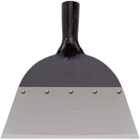 Pelle de nettoyage de jardin en acier polyvalente, pelle plate, largeur de la tête de pelle 27,5 cm-Chrom (1/5)