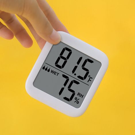 Ahlsen Innenthermometer – Digitales Innenthermometer mit Feuchtigkeitssensor und hintergrundbeleuchtetem Display (1/4)