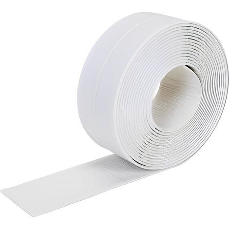 1pcs Self-adhesive PVC Sealing Strips, Waterproof and Anti-fouling, Waterproof Tape for Bathroom, Toilet, Kitchen and Floor Edges, Shower (3.2m22mm)
