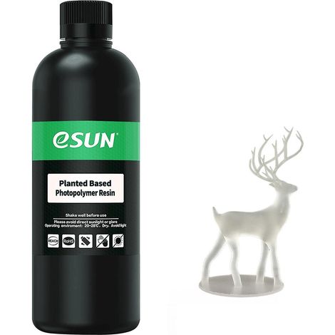 eSUN Pflanzenbasiertes Schnellhärtendes Harz für 405 nm LCD-UV-Beleuchtung – Geruchsarm, hohe Zähigkeit, schnelle Aushärtung