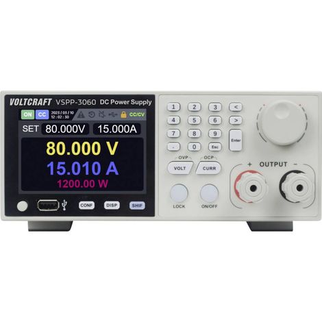 VOLTCRAFT VSPP-3060 Alimentatore da laboratorio regolabile da 19 0 - 600 V/DC 0 - 10 A 3000 W USB , LAN Programmabile,