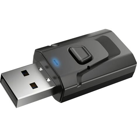 Récepteur Bluetooth 5.0 USB 4 en 1, qualité sonore claire, branchez et jouez, transmission stable, adaptateur audio. (1/5)