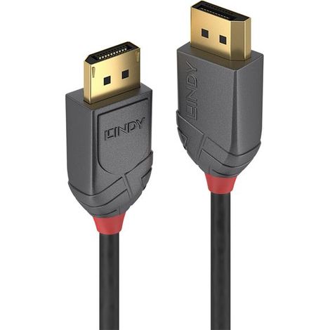 LINDY DisplayPort 1.4 Kabel Anthra Line 4K60Hz 21.6Gbs 3m (36483)