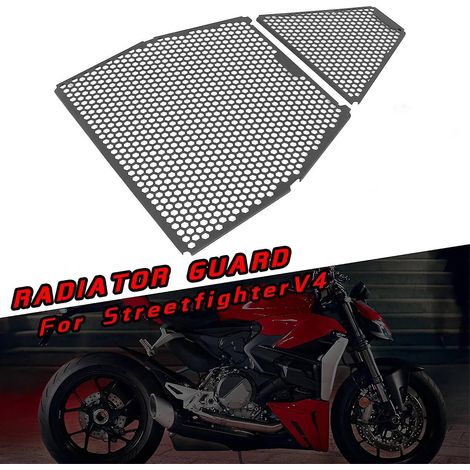 Cache-radiateur de moto, cache-grille de réservoir d'eau, accessoires Duc