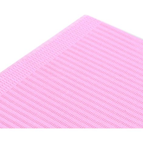 Nappe jetable 125 pièces imperméable anti-fuite pratique pour salon ongles cils, housse de table violette simple usage unique (1/5)