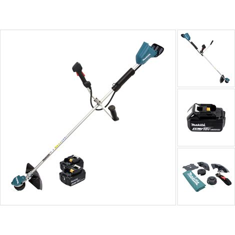 Makita DUR 368 AM Akku Freischneider 36 V ( 2 x 18 V ) Zweihandgriff Brushless + 2x Akku 4,0 Ah - ohne Ladegerät