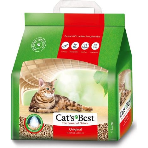 Best Original - Litière pour chat - 5 l - Biodégradable - Légère (1/5)