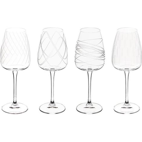 Lot de 4 Verres à Vin "Talia" 44cl Transparent