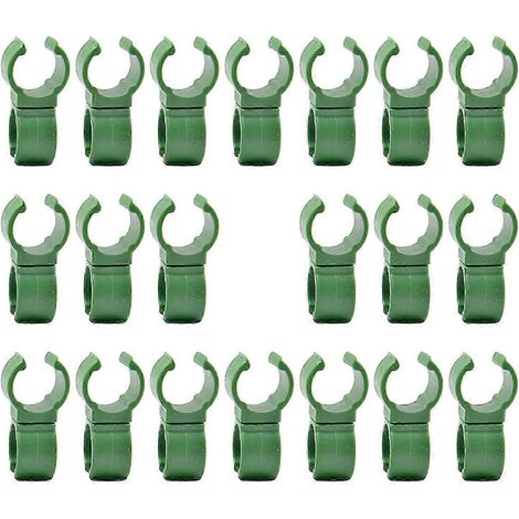 20 clips de connexion pour treillis de plantes, réutilisables, rotatifs et réglables, clips de fixation à boucle pour serre-20mm