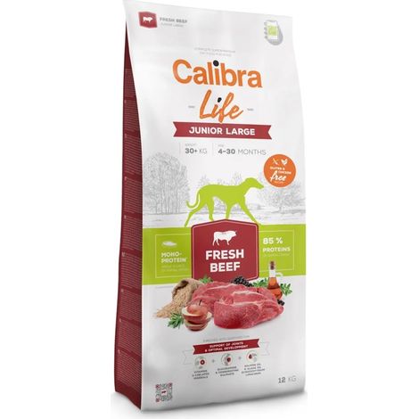 Croquettes pour chien CALIBRA DOG Life Junior Large au bœuf frais 12 kg