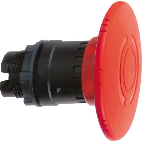 Tête pour Arrêt d'urgence Ø 60 - tourner pour déverrouiller - Ø 22 - rouge - ZB5AS864