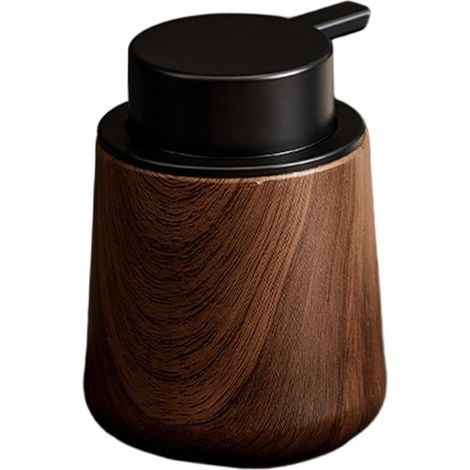 Distributeur de savon moussant - Texture noyer - Distributeur de savon manuel - Recharge cosmétique - Avec pompe (1/5)