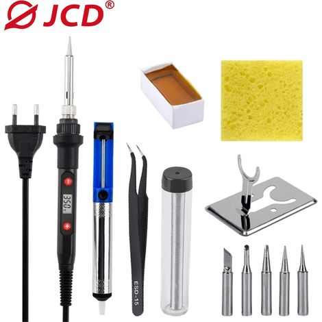 Fer à souder professionnel (80 W) à température réglable avec affichage numérique, kit d'outils de réparation. (1/5)