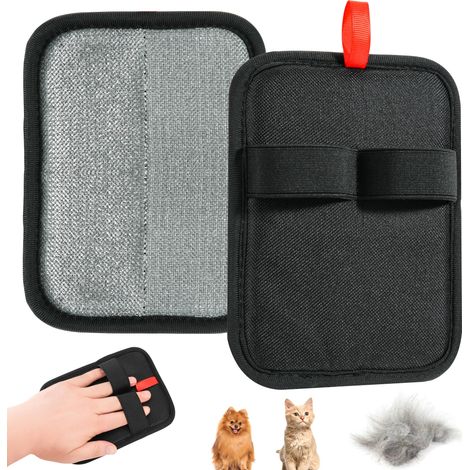 Gant anti-poils pour animaux — Gant de nettoyage et de toilettage électrostatique réutilisable pour chats et chiens — Outil électrostatique amélioré pour l'élimination des poils (Lot de 1) (1/5)