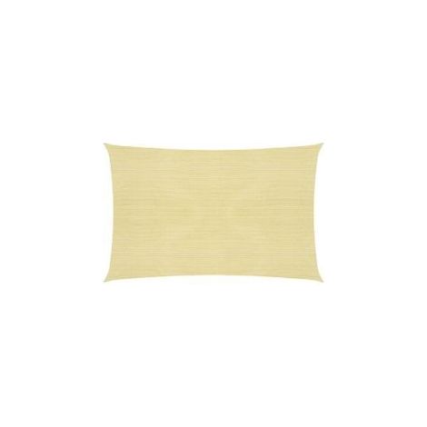 Voile d'ombrage 160 g-m² Beige 2,5x3,5 m PEHD (1/5)