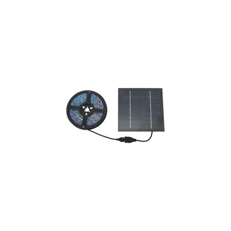 Luces LED solares para plantas de interior: tira de luz de 5 m con panel fotovoltaico integrado, ideal para uso en interiores.