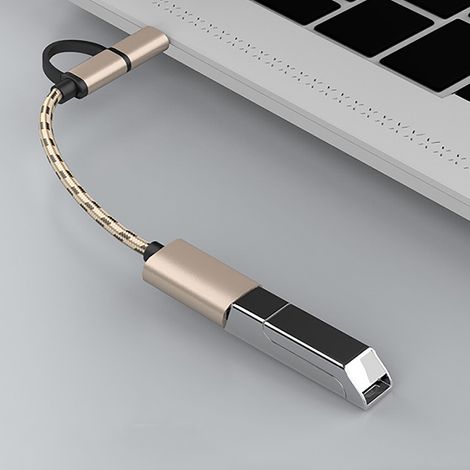 Câble OTG USB-C Micro USB 3.0, Adaptateur de Connexion Polyvalent Portable (1/5)