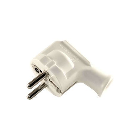 Unischuko weißer Winkelstecker mit Erdung Elgotech WT-35 (1/5)