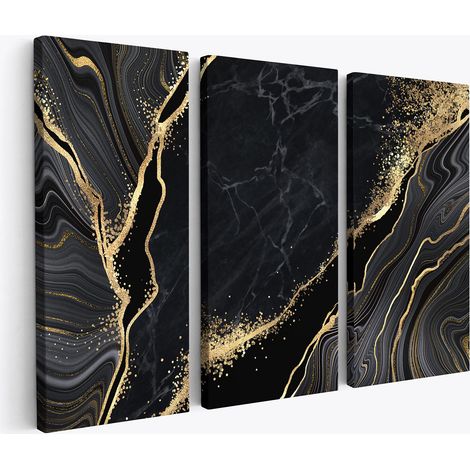 Tableau triptyque - Effet Marbre (1/4)