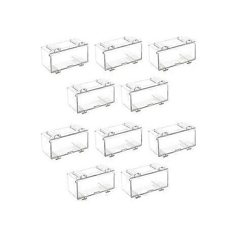 10 Stück transparente Acryl-Vitrinen für Automodelle, Räder, Modellautos, maßstabsgetreue Räder