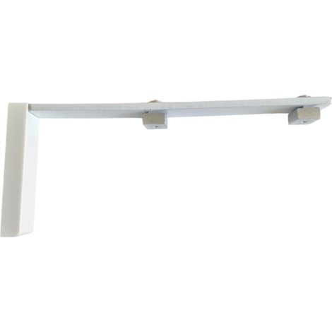 REV - Support de fixation murale double pour tringle rideau rail L 160 mm Coloris - Blanc (1/5)
