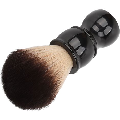 Brosse à raser homme portable poignée ergonomique résine poils nylon doux rasage visage soin barbe (1/5)