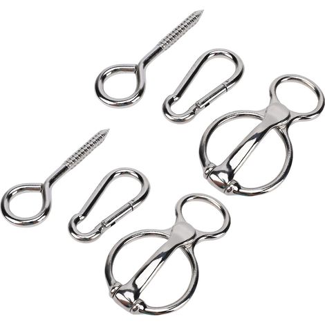 Anneau d'attache magnétique à dégagement rapide pour chevaux, en alliage de zinc, robuste, pour l'entraînement des chevaux. (1/5)