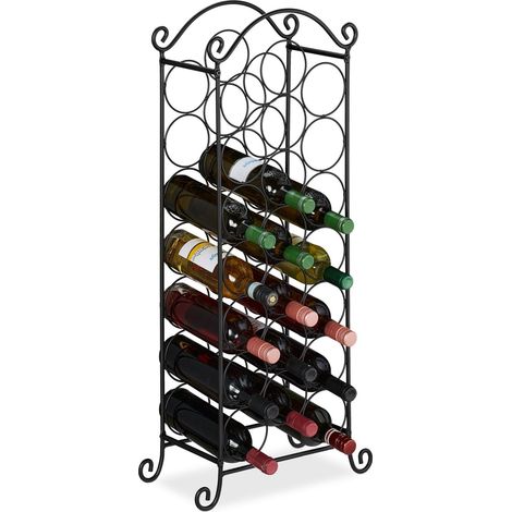 Gran botellero metalico para vinos