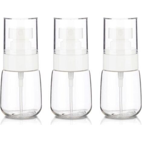 Lot de 3 petits flacons vaporisateurs de voyage, 30 ml, flacons vaporisateurs de voyage vides, mini flacons vaporisateurs en plastique à brume fine (1/5)