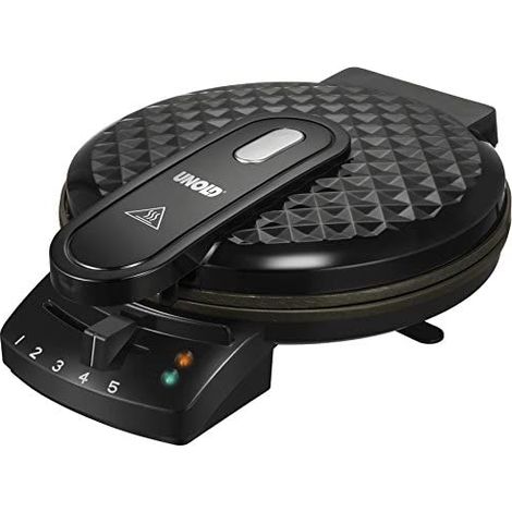 Unold 48235 Diamant Piastra per Waffle 1200W Antiaderente Termostato Regolabile colore Nero (1/5)