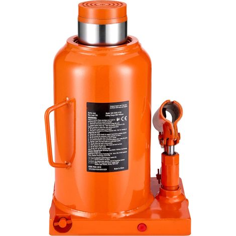 Cric hydraulique à bouteille 50 tonnes (110231 lbs), levée 28-44 cm, poignée télescopique 3 sections, pour voiture, camion, camping-car, atelier. (1/5)
