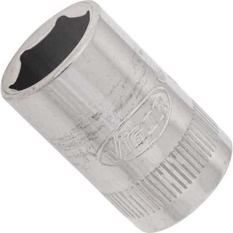 VIGOR Innenvierkant Antrieb 6,3 = 1/4 Zoll Steckschlüssel-Einsatz Außensechskant-Profil V2423N ∙ Vierkant hohl 6,3 mm (1/4 Zoll) ∙ Außen-Sechskant Profil ∙ 11 ∙ Gesamtlänge: 25 mm (1/2)