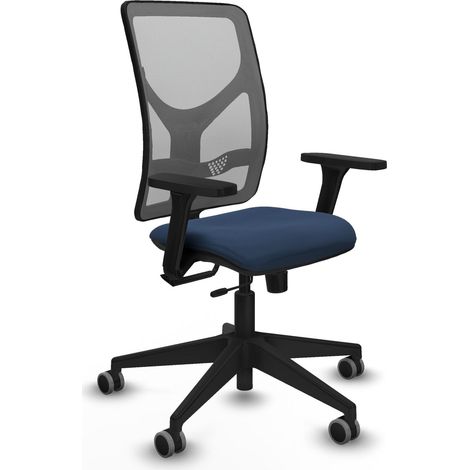 Sedia da ufficio piqueras y crespo Motilla blu navy pelle artificiale (1/2)