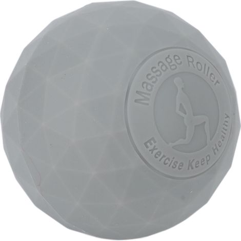 Balle de massage Muscle Knots pour le relâchement myofascial, les points de déclenchement, le sport, le fitness et la fasciite plantaire (balle grise). (1/5)