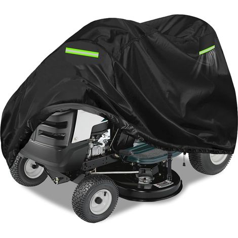 1 Housse de protection pour tondeuse autoportée, Tissu Oxford 600D robuste, Imperméable et anti-UV, 250x110x110cm, Noir (1/5)