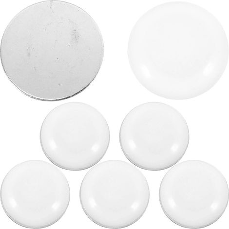 Lot de 6 poids magnétiques pour rideau de douche avec punaises, aimants ronds pour nappes, maintiennent les doublures de rideaux fermées. (1/4)