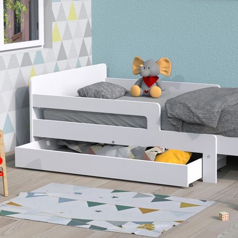 Le Quai Des Affaires – Tiroir de rangement blanc 130x60x15 cm – Panneau de particule mélaminé – Montage facile – Solution élégante pour organiser votre espace (1/5)