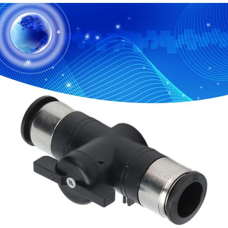 Raccord Droit Pneumatique À Serrage Rapide - Vanne À Bille Pour Outils Et Tuyauterie D'air - Installation Facile - Lot De 1 (1/5)