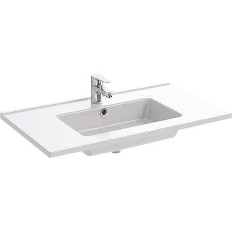 Plan vasque blanc 81x46,5cm 1 cuve OLA - JACOB DELAFON - EXTA112-00 (1/3)