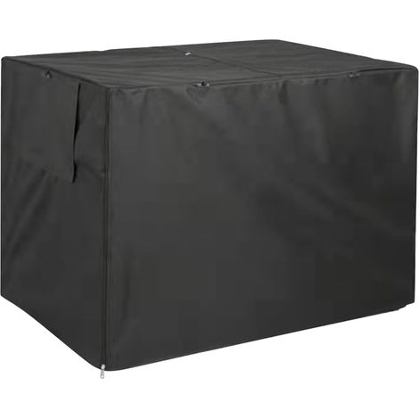 Housse Pour Cage À Chien - Tissu Oxford 210D Imperméable Anti-UV Résistant Au Vent - Pour Cage Métallique Universelle À Double Porte - Taille L (1/5)