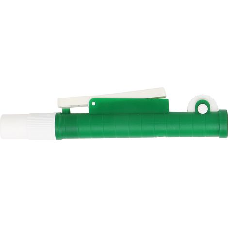 Pompe de remplissage pour pipettes jetables en plastique et en verre 10 ml verte