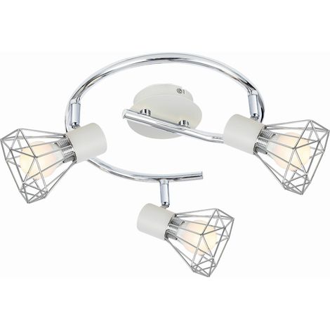 Plafoniera Candellux Verve 98-61355 bianco cromo 43cm 3xE14
