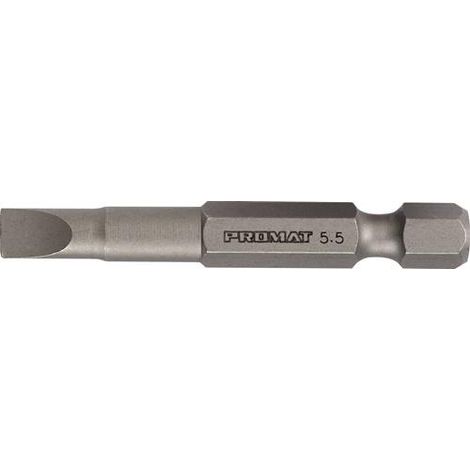 TECWERK Bit f.Schlitzschrauben 6,5mm L.50mm 1/4 Zoll E6,3 Schneidenstärke 1,2mm TECWERK